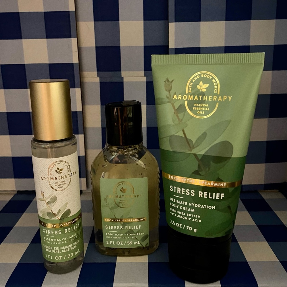 NWT Bath & Body Works Eucalyptus & Spearmint 3 piece set